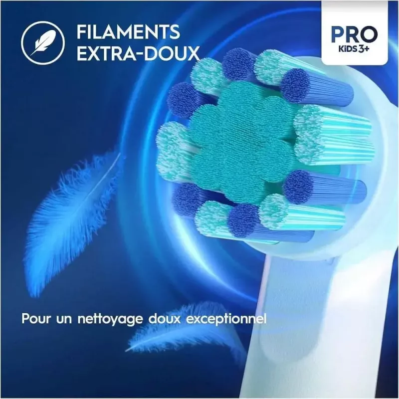 Oral-B Kids Pro Kids3+ 4 vnt. Daugiaspalvis, Baltas