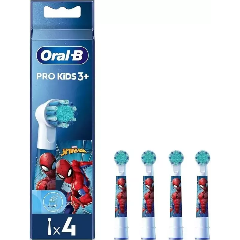 Oral-B Kids Pro Kids3+ 4 vnt. Daugiaspalvis, Baltas