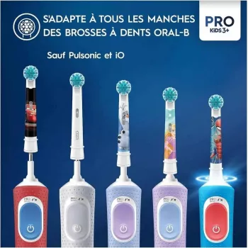 Oral-B Kids Pro Kids3+ 4 vnt. Daugiaspalvis, Baltas