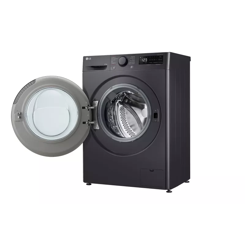 Skalbimo džiovintuvas LG V5WD95SLIMB, priekinio pakrovimo, laisvai pastatomas, 5 kg, 1200 aps./min., juodas