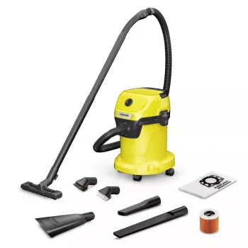 Drėgnas ir sausas valymo dulkių siurblys Karcher WD 3 V-17/6/20 CAR, 17 L, 1000 W, HEPA, 6 m laidas