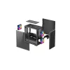 PC korpusas DeepCool MATREXX 40 3FS Micro Tower — Micro ATX/Mini-ITX, grūdintas stiklas, 3x140/2x120 ventiliatorių palaikymas, GPU iki 320 mm, 2x3,5 colio + 2x2,5 colio, juodas