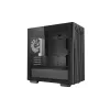 PC korpusas DeepCool MATREXX 40 3FS Micro Tower — Micro ATX/Mini-ITX, grūdintas stiklas, 3x140/2x120 ventiliatorių palaikymas, GPU iki 320 mm, 2x3,5 colio + 2x2,5 colio, juodas