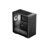 PC korpusas DeepCool MATREXX 40 3FS Micro Tower — Micro ATX/Mini-ITX, grūdintas stiklas, 3x140/2x120 ventiliatorių palaikymas, GPU iki 320 mm, 2x3,5 colio + 2x2,5 colio, juodas