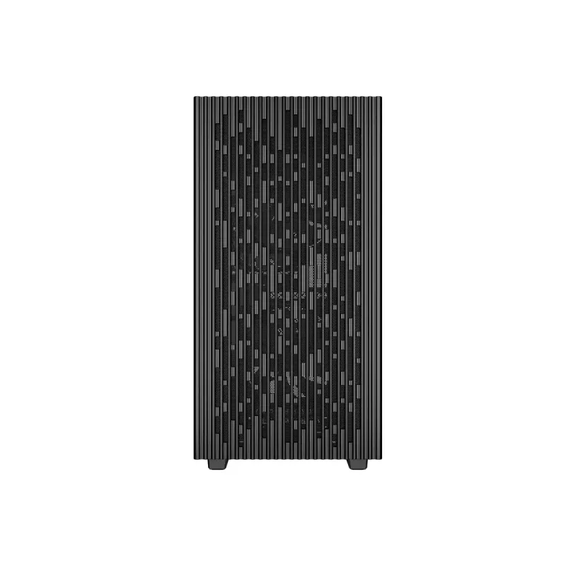 PC korpusas DeepCool MATREXX 40 3FS Micro Tower — Micro ATX/Mini-ITX, grūdintas stiklas, 3x140/2x120 ventiliatorių palaikymas, GPU iki 320 mm, 2x3,5 colio + 2x2,5 colio, juodas