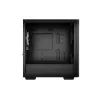 PC korpusas DeepCool MATREXX 40 3FS Micro Tower — Micro ATX/Mini-ITX, grūdintas stiklas, 3x140/2x120 ventiliatorių palaikymas, GPU iki 320 mm, 2x3,5 colio + 2x2,5 colio, juodas
