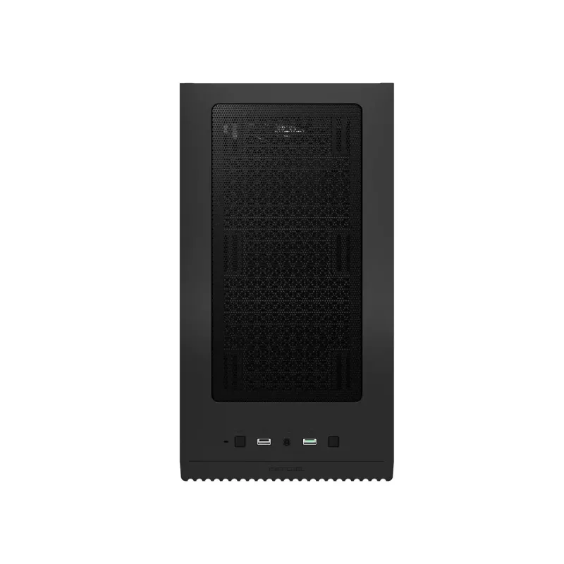 PC korpusas DeepCool MATREXX 40 3FS Micro Tower — Micro ATX/Mini-ITX, grūdintas stiklas, 3x140/2x120 ventiliatorių palaikymas, GPU iki 320 mm, 2x3,5 colio + 2x2,5 colio, juodas