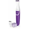 Bikinio zonos kirpimo mašinėlė Philips Essential BRT383/15, 3 ilgio nustatymai, AA baterija, 120 min. veikimo laikas, balta/violetinė