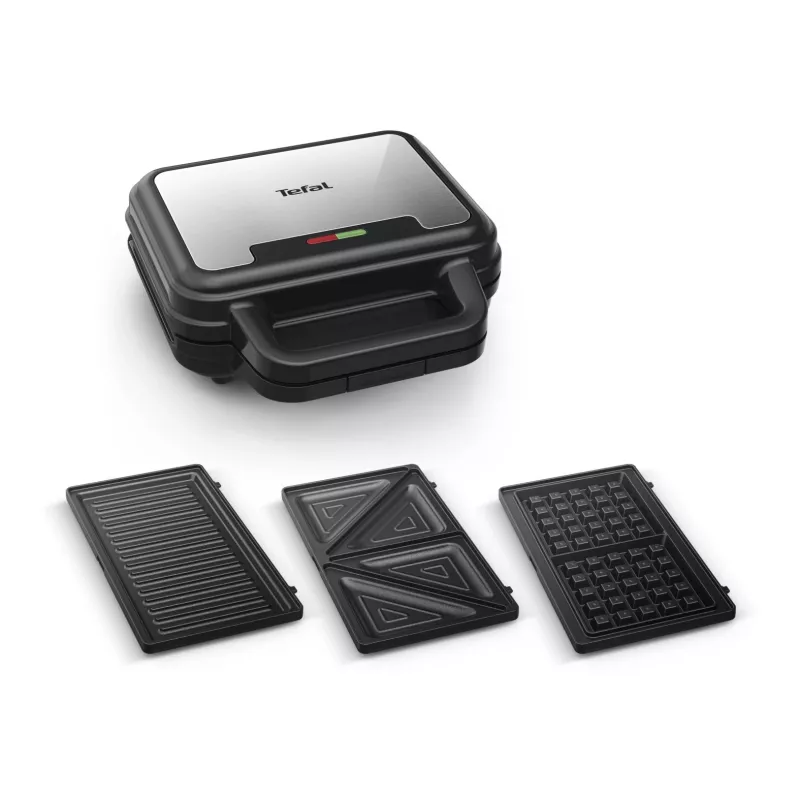 Tefal SW383D10 sumuštinių keptuvė 700 W Juoda, Nerūdijančio plieno