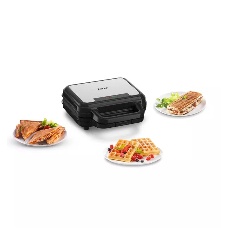 Tefal SW383D10 sumuštinių keptuvė 700 W Juoda, Nerūdijančio plieno