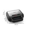 Tefal SW383D10 sumuštinių keptuvė 700 W Juoda, Nerūdijančio plieno