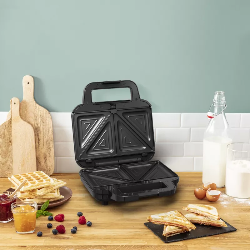 Tefal SW383D10 sumuštinių keptuvė 700 W Juoda, Nerūdijančio plieno