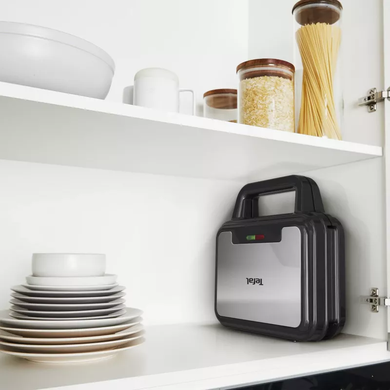 Tefal SW383D10 sumuštinių keptuvė 700 W Juoda, Nerūdijančio plieno