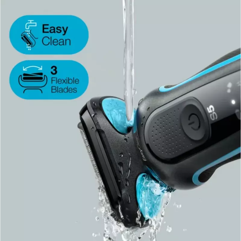 Braun Series 5 51-M4500cs folijos skutiklis Juoda, Mėlyna