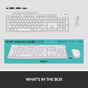 Belaidis klaviatūros ir pelės rinkinys Logitech MK295 Silent