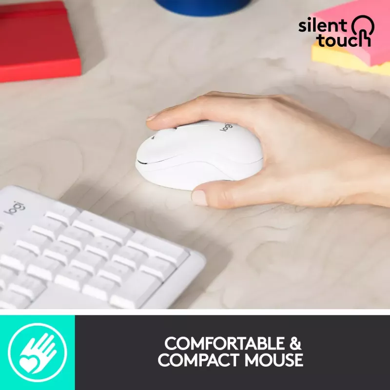 Belaidis klaviatūros ir pelės rinkinys Logitech MK295 Silent