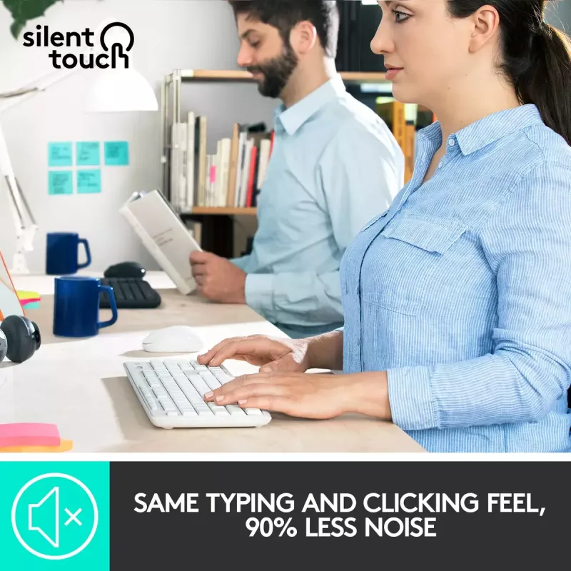 Belaidis klaviatūros ir pelės rinkinys Logitech MK295 Silent