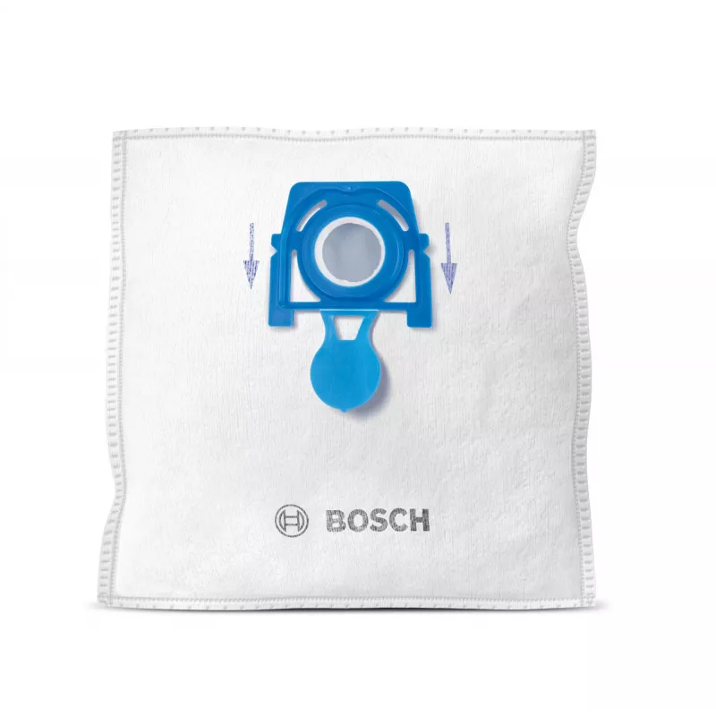 Dulkių maišelis cilindriniam dulkių siurbliui Bosch BBZWD4BAG, baltas, 4 vnt. pakuotėje