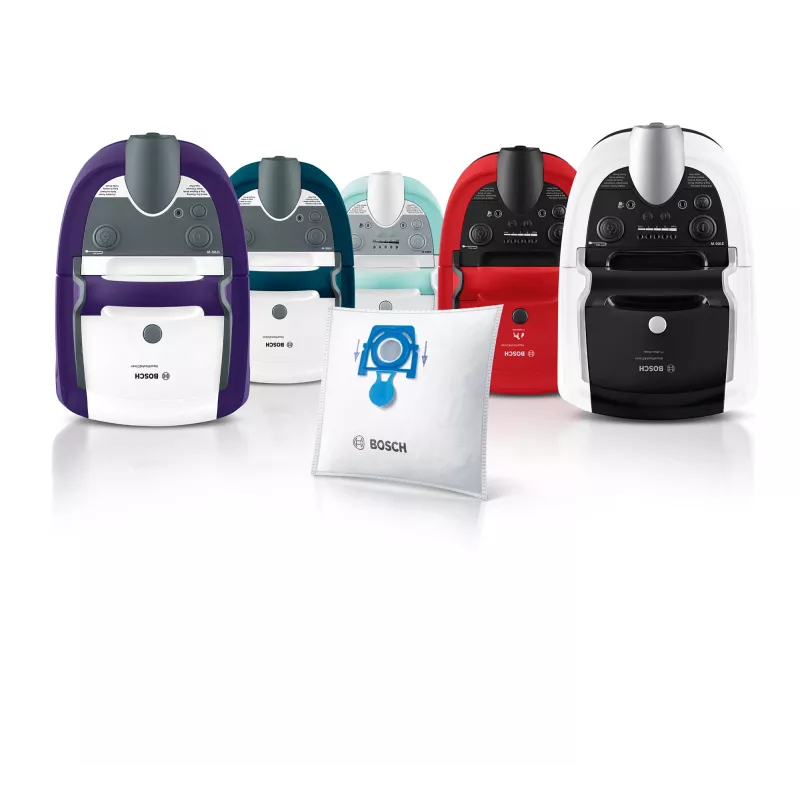 Dulkių maišelis cilindriniam dulkių siurbliui Bosch BBZWD4BAG, baltas, 4 vnt. pakuotėje