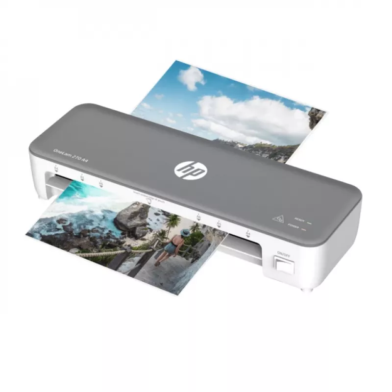 HP OneLam 270 A4 Karštas laminatorius 270 mm/min Pilka, Balta