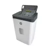Popieriaus smulkintuvas HP ONESHRED Auto 200CC — automatinis tiekimas 200 lapų talpa, mikro pjovimas P-4, 28 l dėžė, balta-pilka
