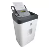 Popieriaus smulkintuvas HP ONESHRED Auto 200CC — automatinis tiekimas 200 lapų talpa, mikro pjovimas P-4, 28 l dėžė, balta-pilka