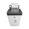 Popieriaus smulkintuvas HP ONESHRED Auto 200CC — automatinis tiekimas 200 lapų talpa, mikro pjovimas P-4, 28 l dėžė, balta-pilka