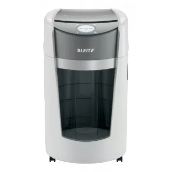 Leitz IQ OptiMax Office mikro piovimo popieriaus smulkintuvas, apsaugos lygis P5, 35 l, baltas