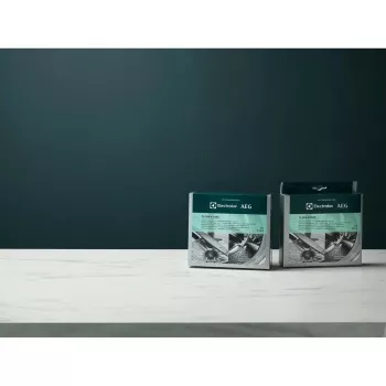 Valiklio ir kalkių šalinimo milteliai Electrolux M2GCP121 indaplovėms ir skalbimo mašinoms, 12 vnt.