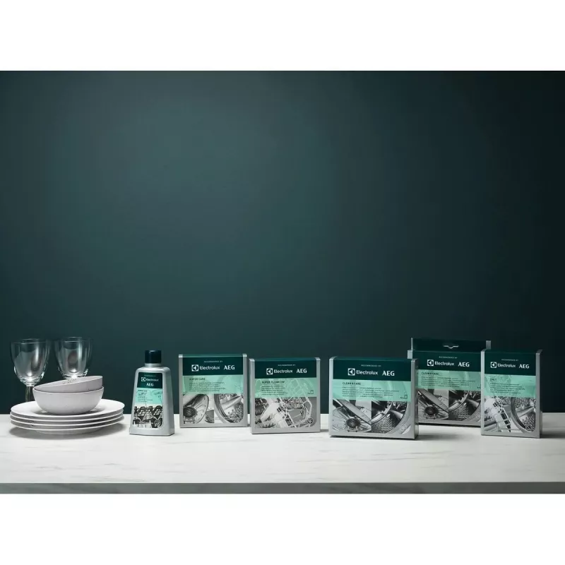 Valiklio ir kalkių šalinimo milteliai Electrolux M2GCP121 indaplovėms ir skalbimo mašinoms, 12 vnt.