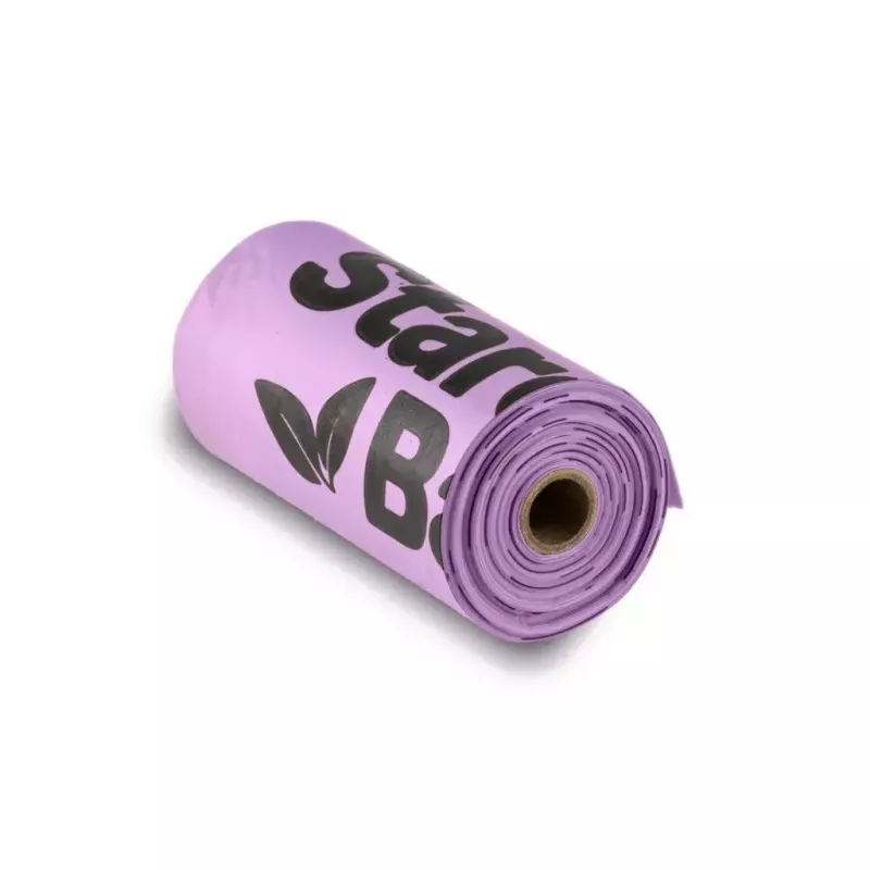 Kompostuojami išmatų maišeliai Starch Bag STARCHBAG BIO alyviniai, augalinės skaidulos, 8 × 15 vnt.
