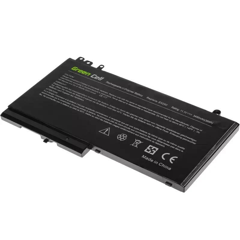 „Green Cell DE117“ baterija, skirta „DELL Latitude 11 3150/3160“, „12/ E5250/E5270“ — LiPo 11,1 V 3400 mAh, 4 celės, juoda