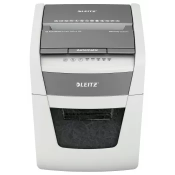 Popieriaus smulkintuvas LEITZ IQ Autofeed Small Office50 P4 — mikro pjovimas 4x28 mm, automatinis 50 lapų padavimas, 22 cm anga, 20 L talpykla