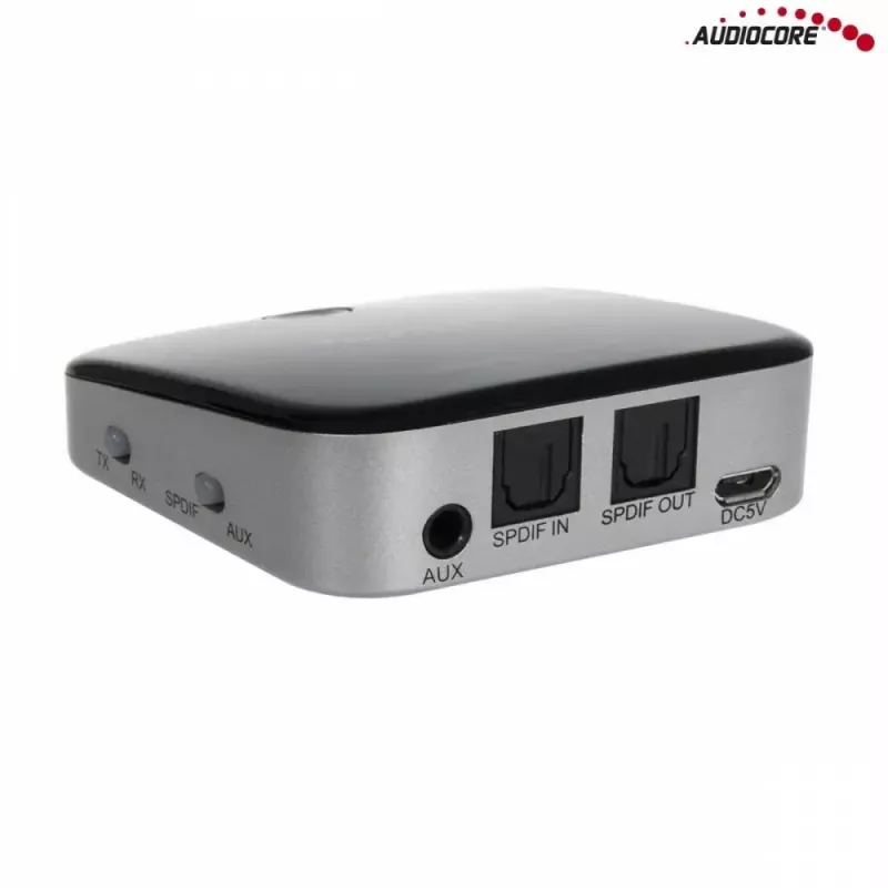 Audiocore AC830 (Baseus Qiyin) Bluetooth 5.0 AUX imtuvas, juodas