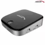 Bluetooth imtuvas Audiocore AC830 (Baseus Qiyin) v5.0 su 3,5 mm AUX išvestimi, 300 mAh baterija, aliuminio korpusu, baltas