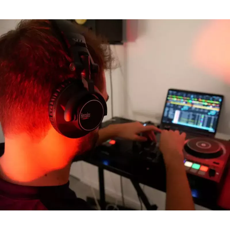 Hercules HDP DJ60 ausinės, laidinės, galvos lankelis, muzikai, juodos