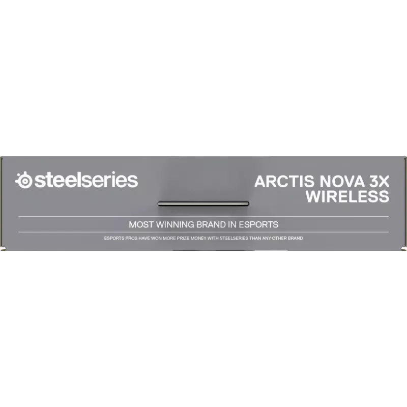 Ausinės STEELSERIES Arctis Nova 3X Wireless — binauralinės ant ausies dedamos ausinės, Bluetooth 5.3, 2,4 GHz RF, 40 val. baterija, USB-C