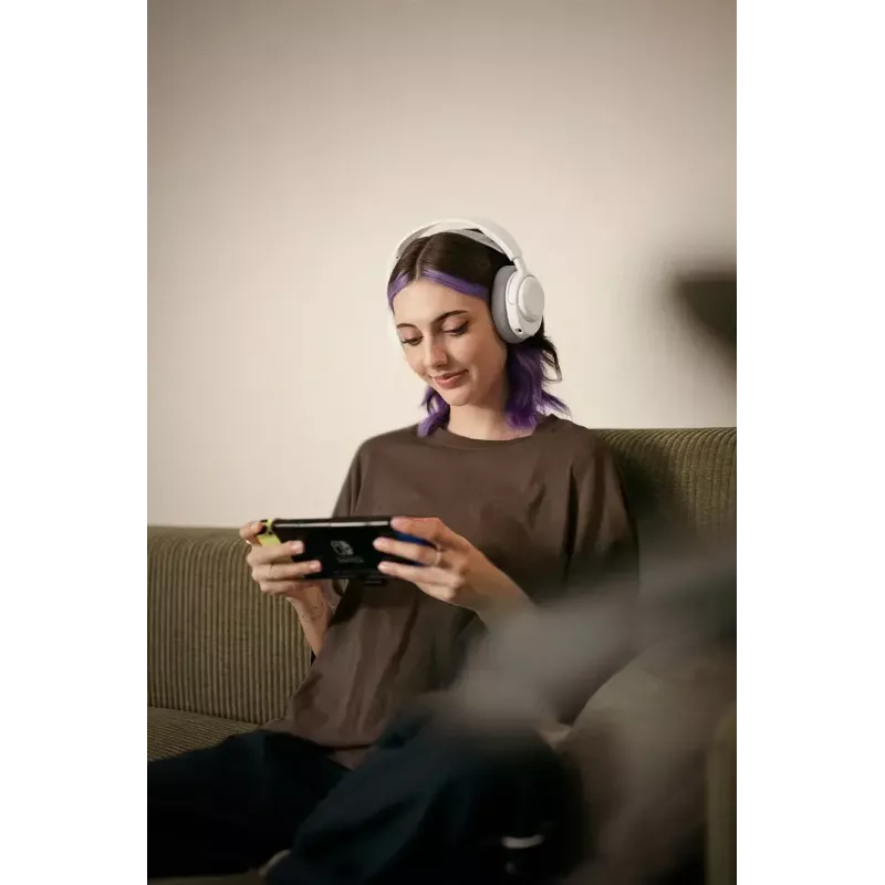 Ausinės STEELSERIES Arctis Nova 3X Wireless — binauralinės ant ausies dedamos ausinės, Bluetooth 5.3, 2,4 GHz RF, 40 val. baterija, USB-C