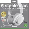 Ausinės STEELSERIES Arctis Nova 3X Wireless — binauralinės ant ausies dedamos ausinės, Bluetooth 5.3, 2,4 GHz RF, 40 val. baterija, USB-C