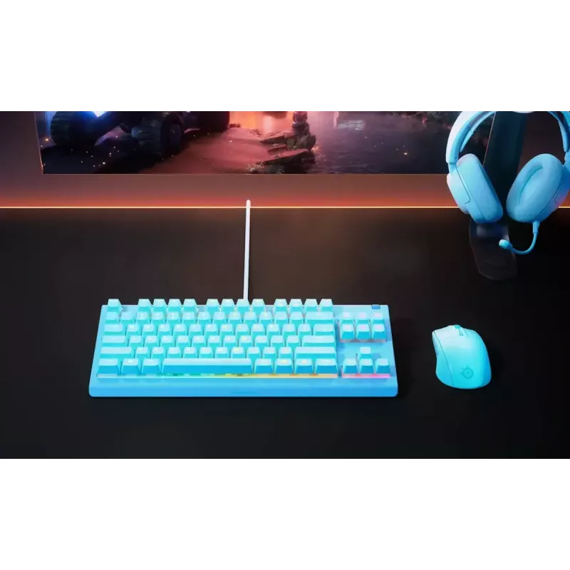 Klaviatūra STEELSERIES Apex 3 TKL US RGB apšviesta, atspari vandeniui, be skaičių bloko