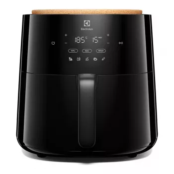 Karšto oro gruzdintuvė Electrolux EAF7B – 6,8 L, 1800 W, liečiamasis valdymas, 8 programos, maks. 200 °C, juoda