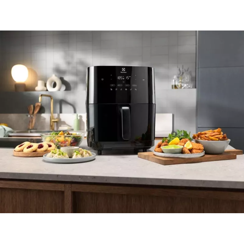 Electrolux EAF7SB Viena 6,9 L Atskira 1700 W Karšto oro gruzdintuvė Juoda