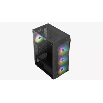PC korpusas Aerocool Falcon ARGB Midi Tower juodas