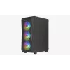 PC korpusas Aerocool Falcon ARGB Midi Tower juodas