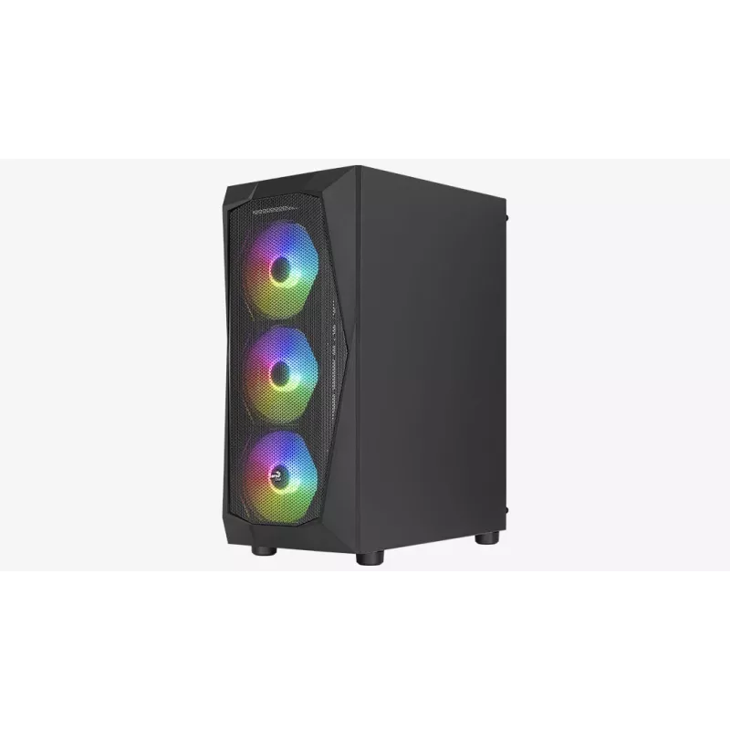 PC korpusas Aerocool Falcon ARGB Midi Tower juodas