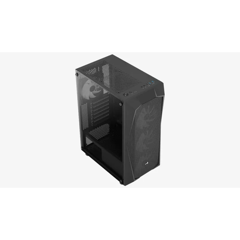 PC korpusas Aerocool Falcon ARGB Midi Tower juodas