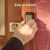 Išmaniojo durų užrakto SwitchBot Keypad Touch klaviatūra – prieiga kodais ir pirštų atspaudais, juoda, CR123A baterijos, belaidė, 38×36×112 mm