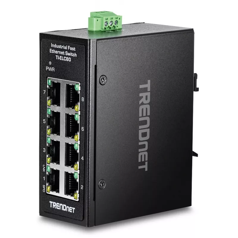 Nevaldomas komutatorius Trendnet TI-ELC80 8 prievadų Fast Ethernet 10/100