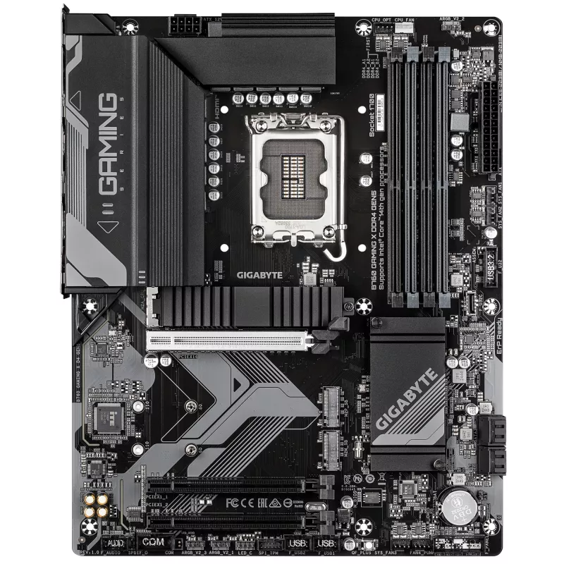 GIGABYTE B760 GAMING X DDR4 GEN5 pagrindinė plokštė – palaiko 14-os kartos Intel Core procesorius, 8+1+1 fazių VRM, iki 5333 MHz DDR4 (OC), 3xPCIe 4.0 M.2, 2.5GbE LAN, USB 3.2 Gen 2