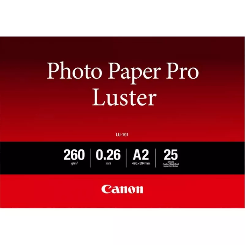 Canon LU-101 Luster Photo Paper Pro A2 - 25 lapai